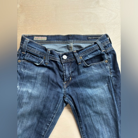 Citizens Of Humanity Denim - Citizens of Humanity y2k low rise jeans with distressing. Dark wash 90’s style